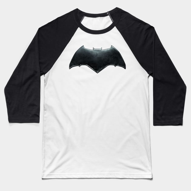 Batfleck Baseball T-Shirt by DanDanMo